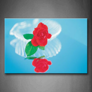 Little Roses In Red Wall Art Painting The Picture Print On Canvas Flower Pictures For Home Decor Decoration Gift 