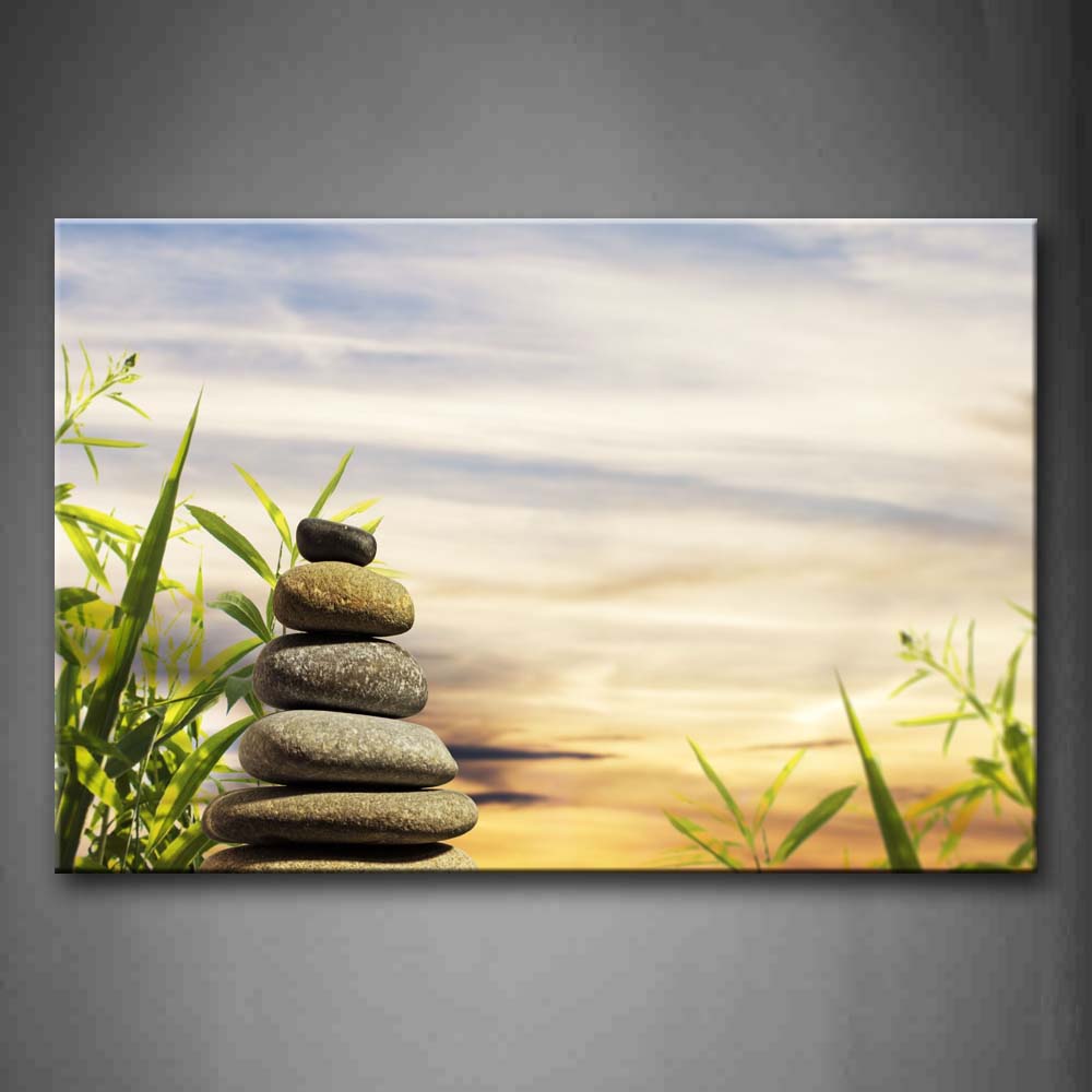 Piled Up Stones Wall Art Painting The Picture Print On Canvas Art Pictures For Home Decor Decoration Gift 