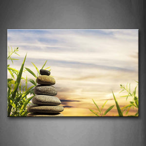 Piled Up Stones Wall Art Painting The Picture Print On Canvas Art Pictures For Home Decor Decoration Gift 
