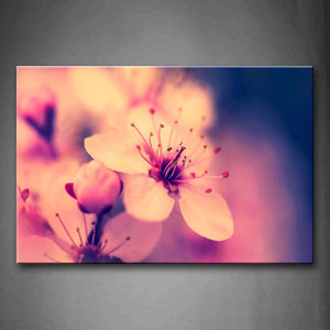 Beautiful Flowers In Pink Wall Art Painting The Picture Print On Canvas Flower Pictures For Home Decor Decoration Gift 