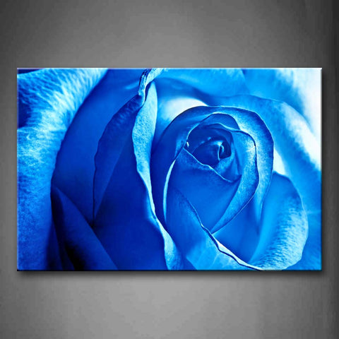 Big Blue Rose Wall Art Painting Pictures Print On Canvas Flower The Picture For Home Modern Decoration 