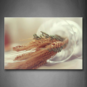 Brown Wheat In Glass Wall Art Painting The Picture Print On Canvas Botanical Pictures For Home Decor Decoration Gift 