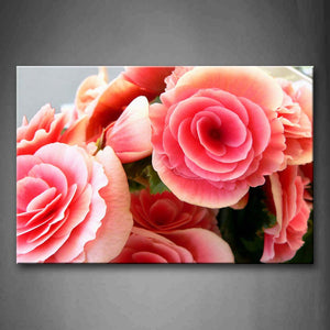 Pink Flower Crowd  Wall Art Painting The Picture Print On Canvas Flower Pictures For Home Decor Decoration Gift 