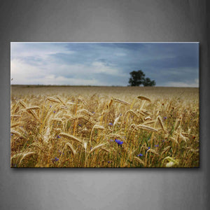 Golden Cornfield Field  Wall Art Painting The Picture Print On Canvas Botanical Pictures For Home Decor Decoration Gift 