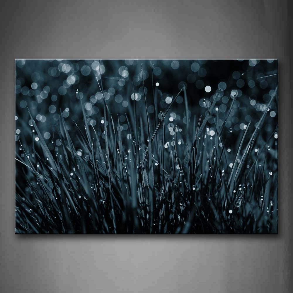 Grass With Water Drop Wall Art Painting The Picture Print On Canvas Botanical Pictures For Home Decor Decoration Gift 