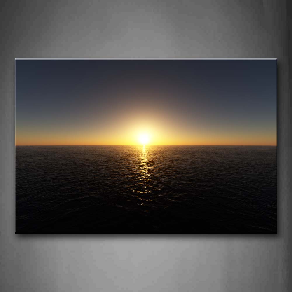 Sunrise Reflection In Sea Wall Art Painting The Picture Print On Canvas Seascape Pictures For Home Decor Decoration Gift 