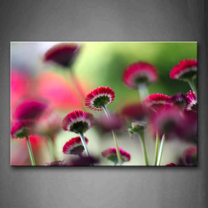 Pink Small Red Flower Field Wall Art Painting Pictures Print On Canvas Flower The Picture For Home Modern Decoration 