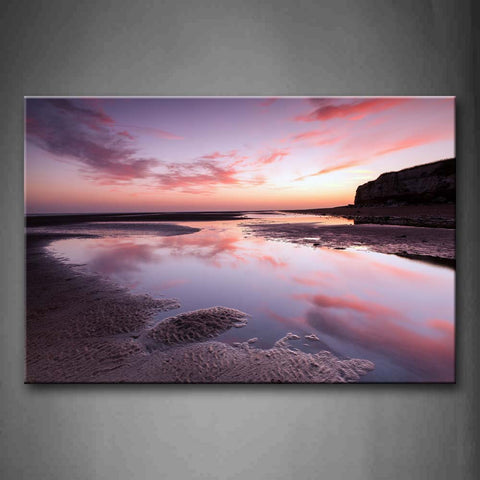 Reflection Colorful Cloud Wall Art Painting Pictures Print On Canvas Seascape The Picture For Home Modern Decoration 