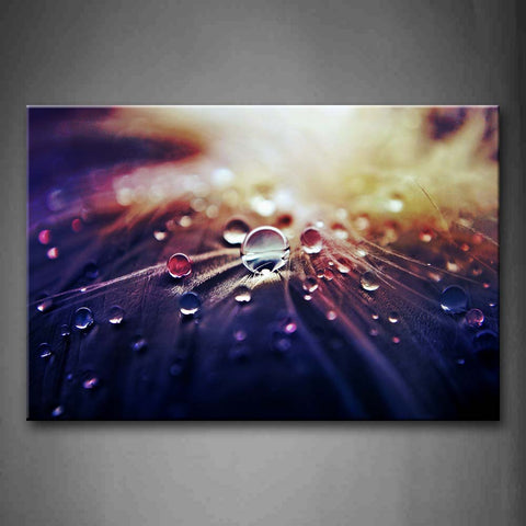 Water Drop On Green Leaf Wall Art Painting The Picture Print On Canvas Art Pictures For Home Decor Decoration Gift 
