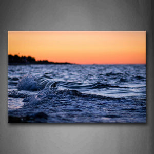 Sea Wave At Sunset Wall Art Painting Pictures Print On Canvas Seascape The Picture For Home Modern Decoration 