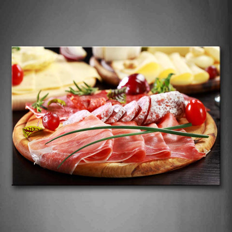 Red Meat With Fruit And Vegetables Wall Art Painting The Picture Print On Canvas Food Pictures For Home Decor Decoration Gift 