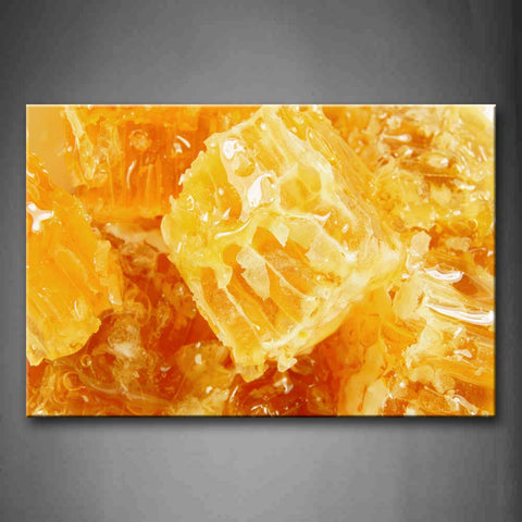Yellow Orange Golden Honey Massive Wall Art Painting The Picture Print On Canvas Food Pictures For Home Decor Decoration Gift 
