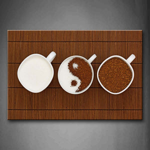 Brown Coffee And White Sugar Wall Art Painting The Picture Print On Canvas Food Pictures For Home Decor Decoration Gift 