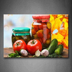 Still Life With Colorful Fruit And Vegetable Wall Art Painting The Picture Print On Canvas Food Pictures For Home Decor Decoration Gift 