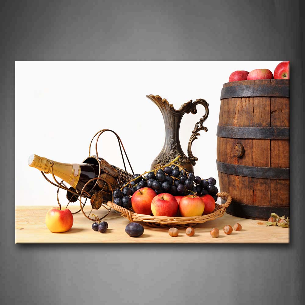 Various Fruit And Wine Wall Art Painting The Picture Print On Canvas Food Pictures For Home Decor Decoration Gift 