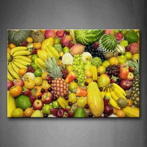 Yellow Orange Colorful Various Fruit Wall Art Painting The Picture Print On Canvas Food Pictures For Home Decor Decoration Gift 