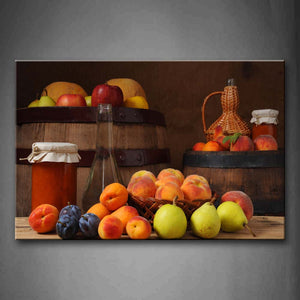 Colorful Various Fruit And Cup Wall Art Painting Pictures Print On Canvas Food The Picture For Home Modern Decoration 