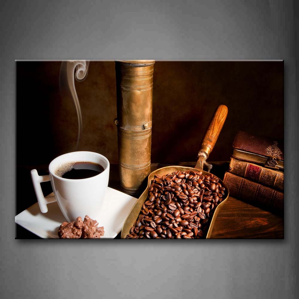 Brown Coffee And Sweet Food Wall Art Painting Pictures Print On Canvas Food The Picture For Home Modern Decoration 