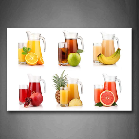 Colorful Various Drink Fruit  Wall Art Painting The Picture Print On Canvas Food Pictures For Home Decor Decoration Gift 