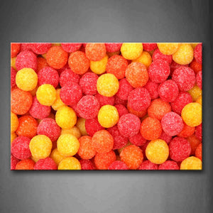 Red Colorful Ball Candy Wall Art Painting The Picture Print On Canvas Food Pictures For Home Decor Decoration Gift 