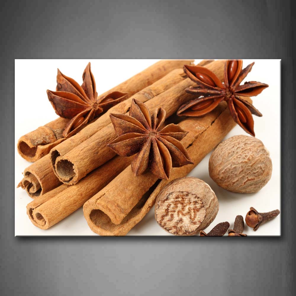 Brown Cinnamon And Anise Wall Art Painting The Picture Print On Canvas Food Pictures For Home Decor Decoration Gift 