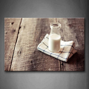 Milk In Bottle With Cloth Wall Art Painting The Picture Print On Canvas Food Pictures For Home Decor Decoration Gift 