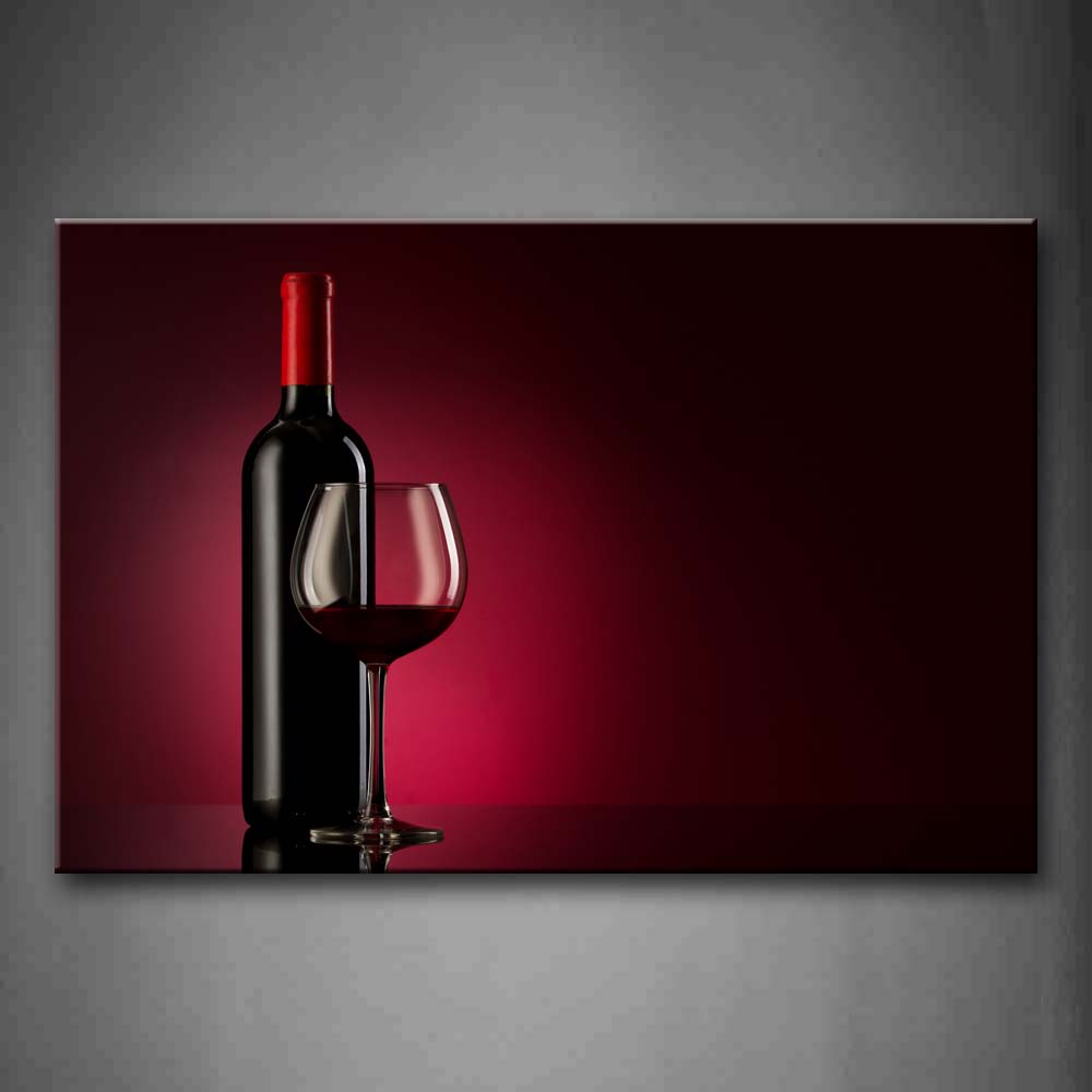 Red Wine With Bottle And Cup Wall Art Painting Pictures Print On Canvas Food The Picture For Home Modern Decoration 