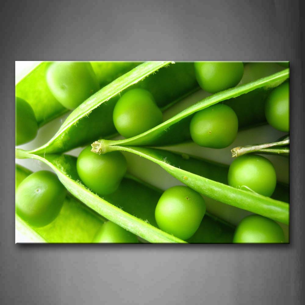 Green Pea With Shell Wall Art Painting The Picture Print On Canvas Food Pictures For Home Decor Decoration Gift 