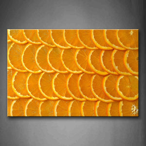 Yellow Orange Orange Piece Arrange Wall Art Painting Pictures Print On Canvas Food The Picture For Home Modern Decoration 