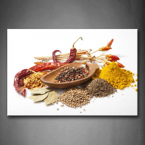 Various Colorful Herbs And Spices Wall Art Painting The Picture Print On Canvas Food Pictures For Home Decor Decoration Gift 