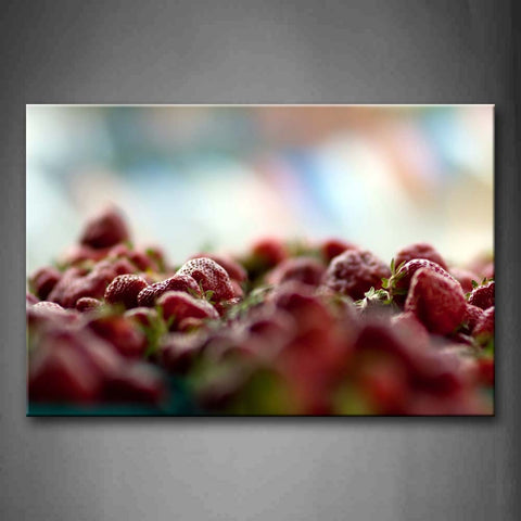 Red Strawberry Wall Art Painting Pictures Print On Canvas Food The Picture For Home Modern Decoration 