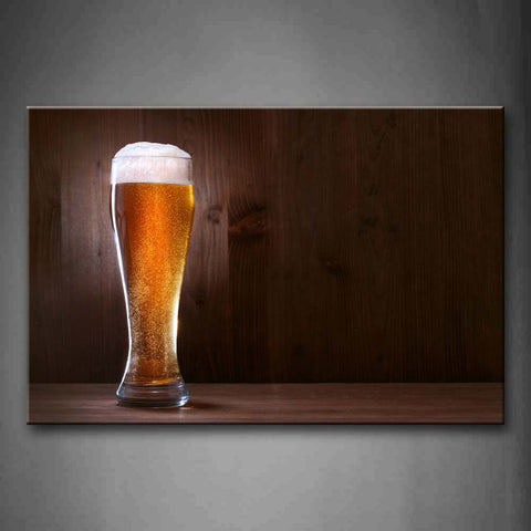 Brown Beer In Cup Wall Art Painting Pictures Print On Canvas Food The Picture For Home Modern Decoration 