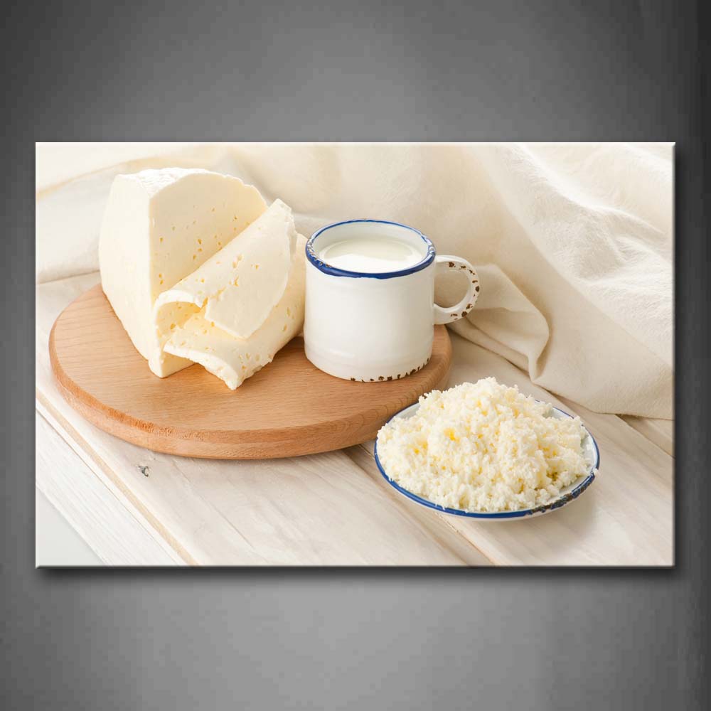 Cheese And Milk Rice  Wall Art Painting The Picture Print On Canvas Food Pictures For Home Decor Decoration Gift 