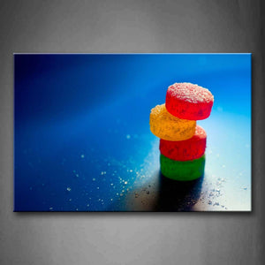 Green Yellow And Red Candy Wall Art Painting The Picture Print On Canvas Food Pictures For Home Decor Decoration Gift 