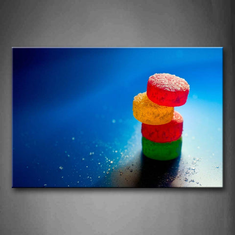 Green Yellow And Red Candy Wall Art Painting The Picture Print On Canvas Food Pictures For Home Decor Decoration Gift 