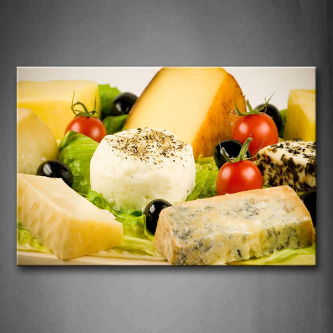 Colors Cheese With Various Fruit Wall Art Painting The Picture Print On Canvas Food Pictures For Home Decor Decoration Gift 