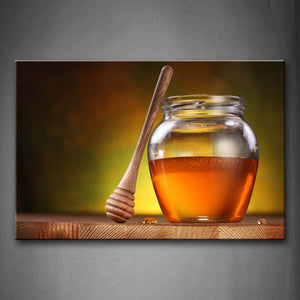 Golden Honey In Bottle Wall Art Painting Pictures Print On Canvas Food The Picture For Home Modern Decoration 