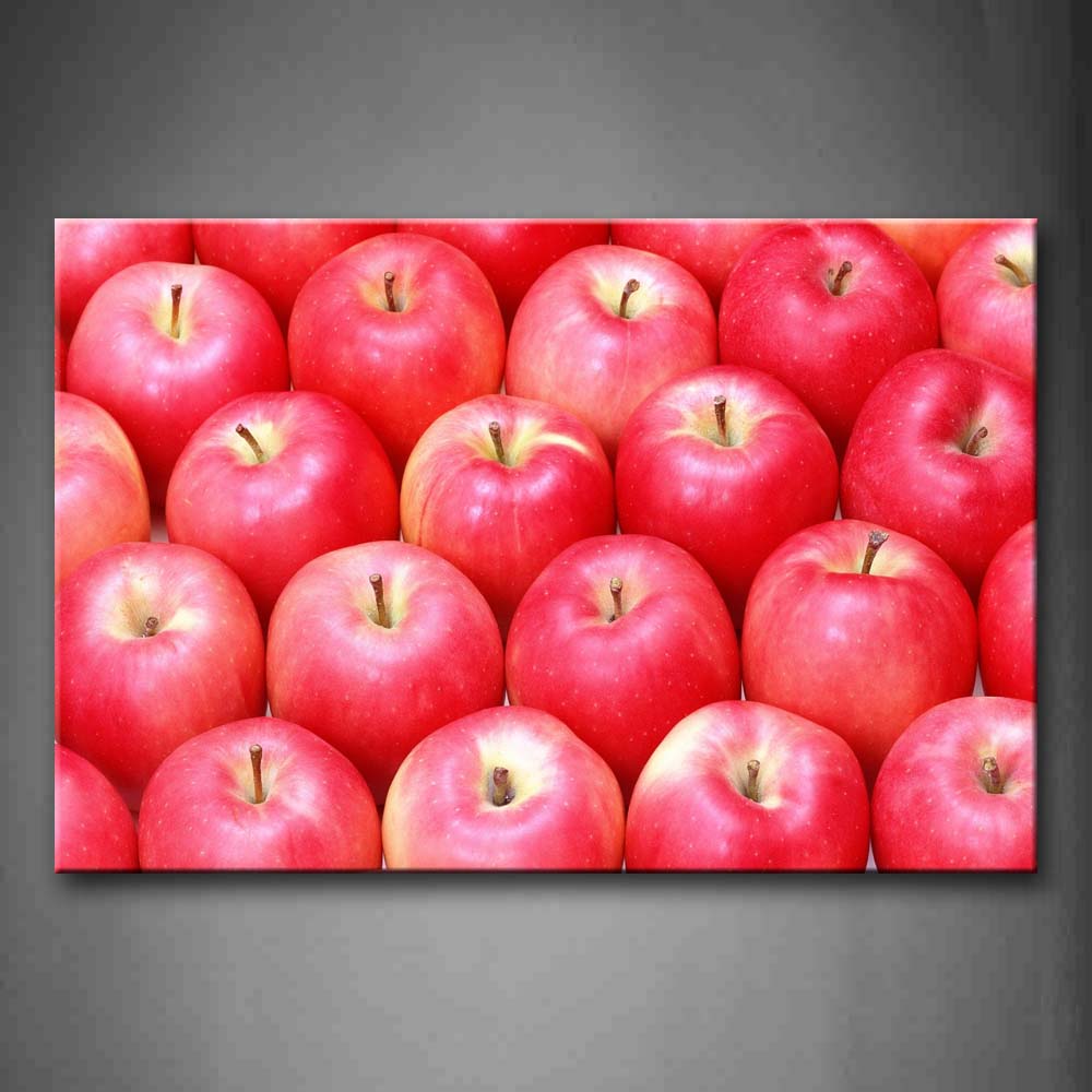 Red Apple Crowd Wall Art Painting Pictures Print On Canvas Food The Picture For Home Modern Decoration 