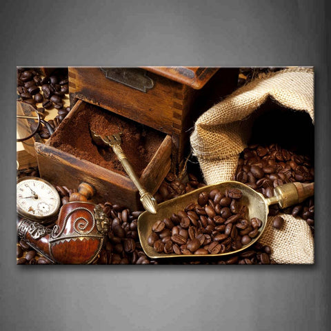 Brown Coffee Wall Art Painting Pictures Print On Canvas Food The Picture For Home Modern Decoration 