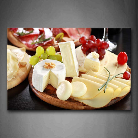 Cheese With Various Fruit Wall Art Painting Pictures Print On Canvas Food The Picture For Home Modern Decoration 