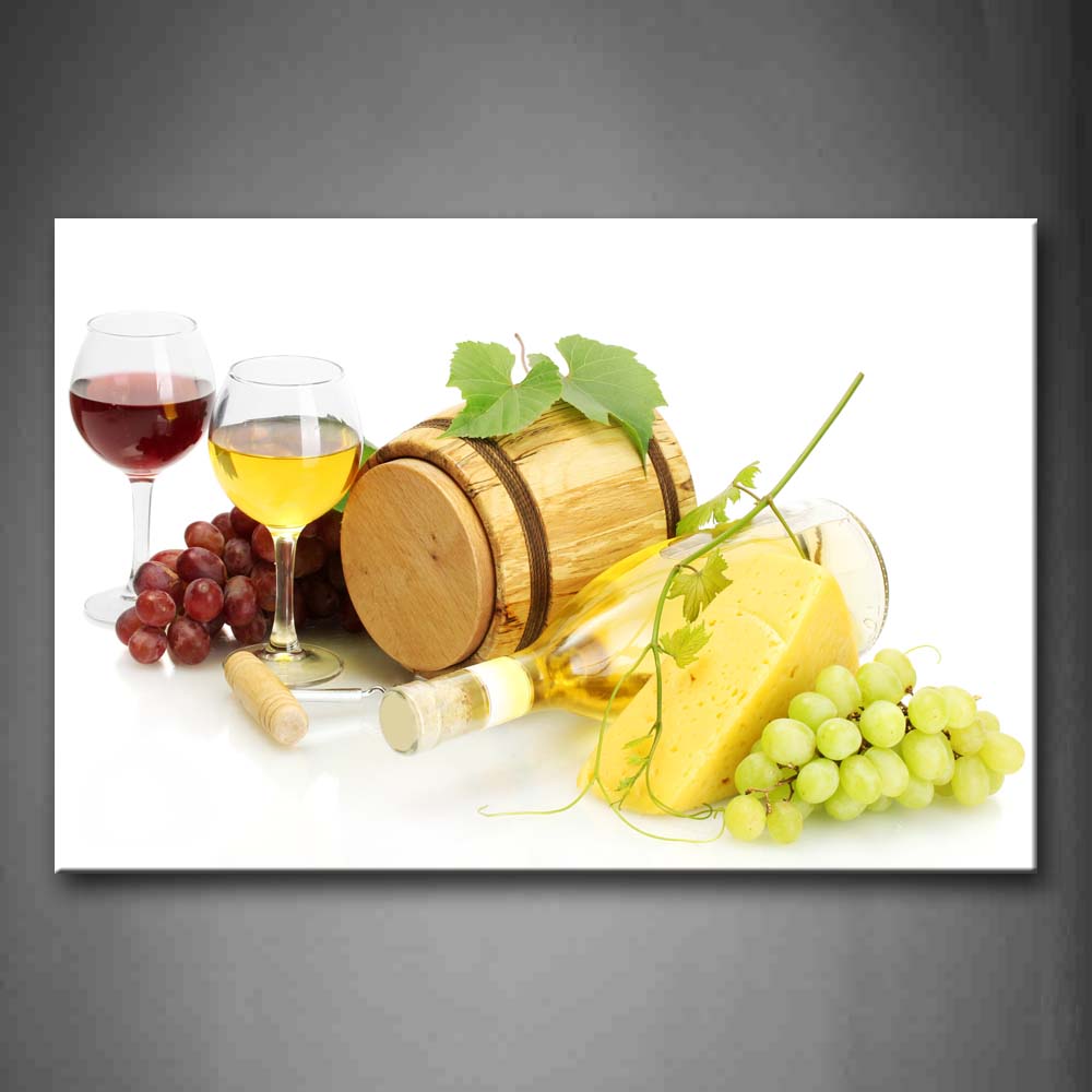 Various Grape Wine With Cheese Wall Art Painting The Picture Print On Canvas Food Pictures For Home Decor Decoration Gift 