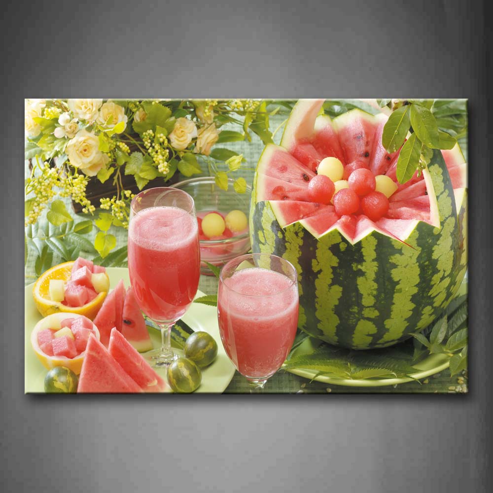 Watermelon Juice Wall Art Painting The Picture Print On Canvas Food Pictures For Home Decor Decoration Gift 