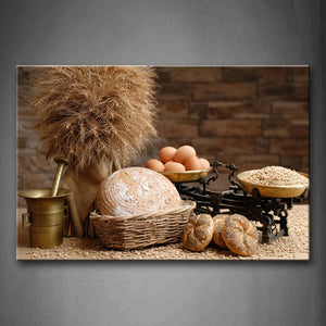 Brown Various Bread With Eggs Wall Art Painting The Picture Print On Canvas Food Pictures For Home Decor Decoration Gift 