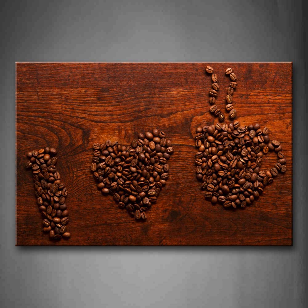 Brown Coffee Pattern  Wall Art Painting The Picture Print On Canvas Food Pictures For Home Decor Decoration Gift 