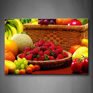 Yellow Orange Various Fresh Colorful Fruit Wall Art Painting The Picture Print On Canvas Food Pictures For Home Decor Decoration Gift 