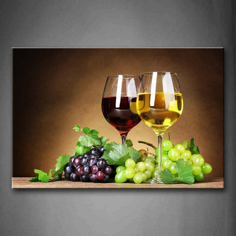 Various Grape Wine In Cups Wall Art Painting The Picture Print On Canvas Food Pictures For Home Decor Decoration Gift 