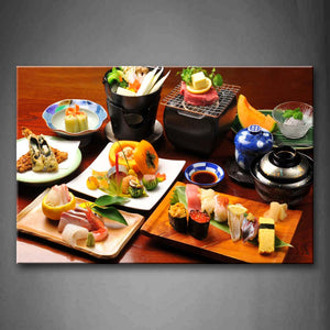 Various Sushi Wall Art Painting The Picture Print On Canvas Food Pictures For Home Decor Decoration Gift 