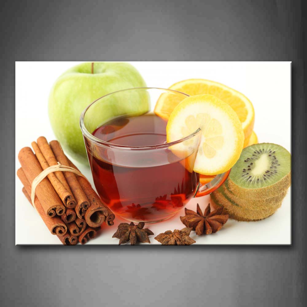 Brown Tea With Fruit And Anise Wall Art Painting The Picture Print On Canvas Food Pictures For Home Decor Decoration Gift 