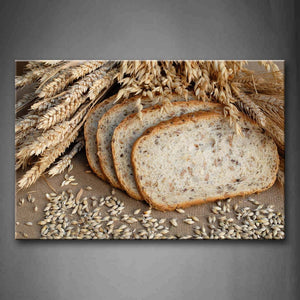 Bread And Wheat Wall Art Painting Pictures Print On Canvas Food The Picture For Home Modern Decoration 