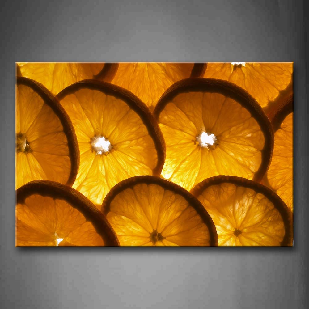 Yellow Orange Golden Orange Piece Wall Art Painting The Picture Print On Canvas Food Pictures For Home Decor Decoration Gift 